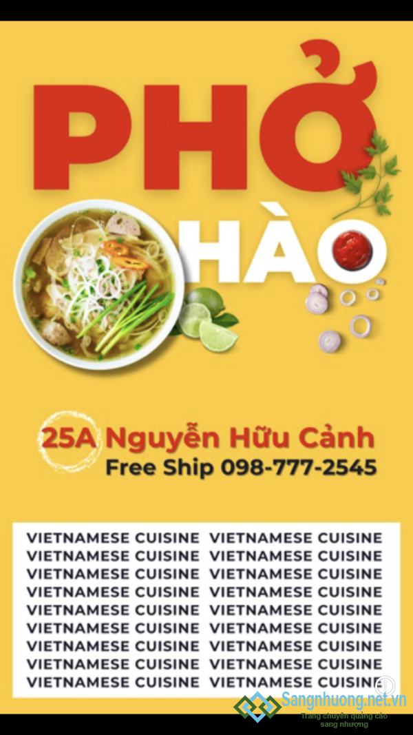 Sang quán phở - hủ tiếu