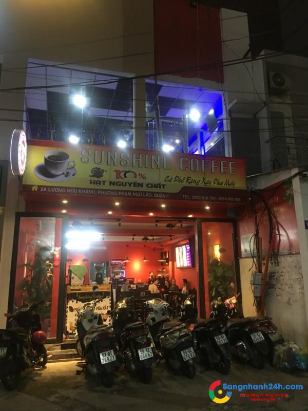 Cần sang quán cafe đang hoạt động kinh doanh có lãi.